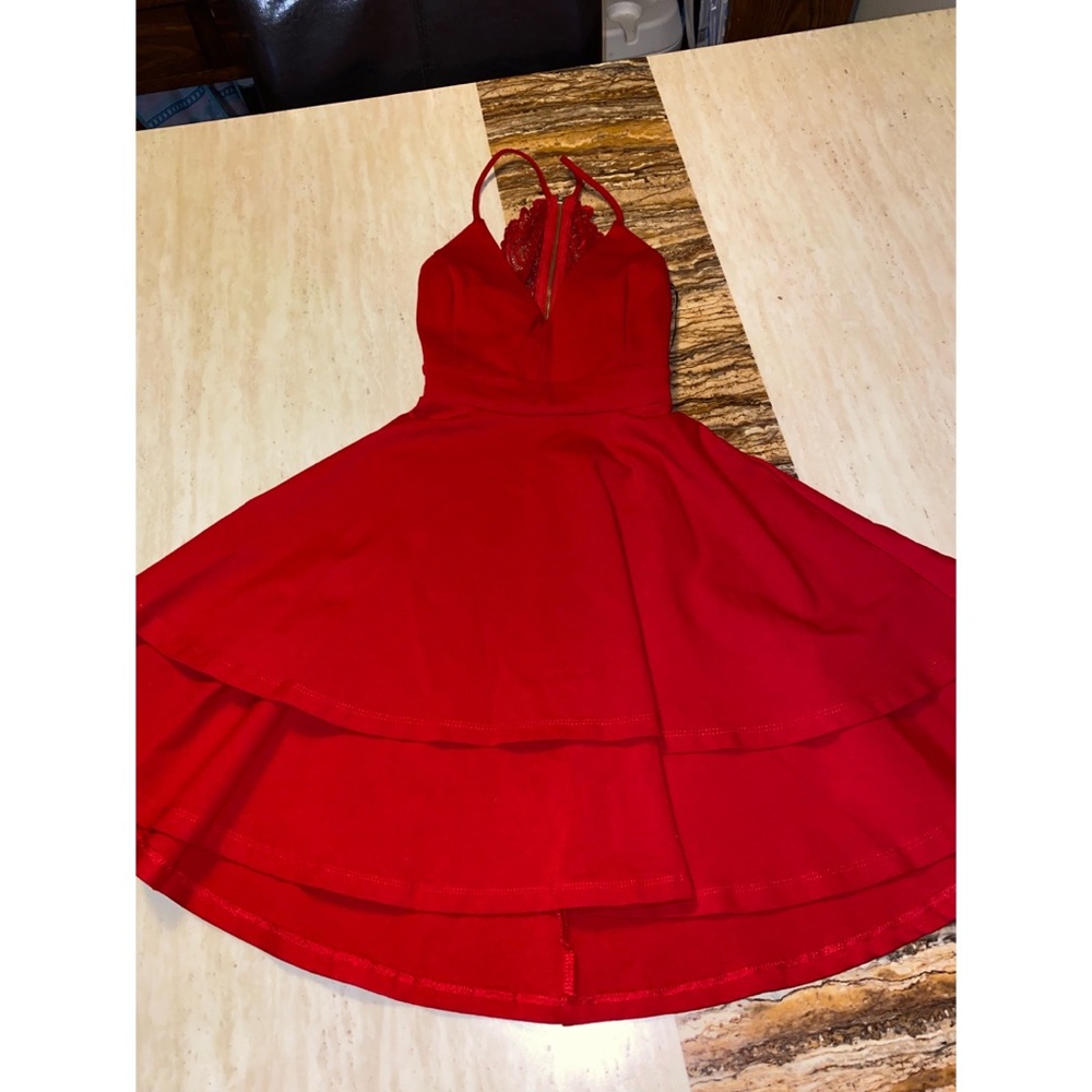 Cute Red Skater Dress